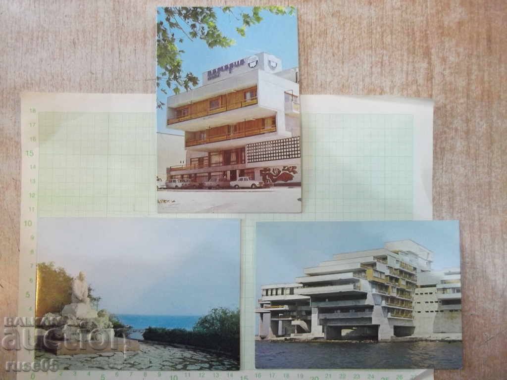 Lot of 3 pcs. postcards "Pomorie" *