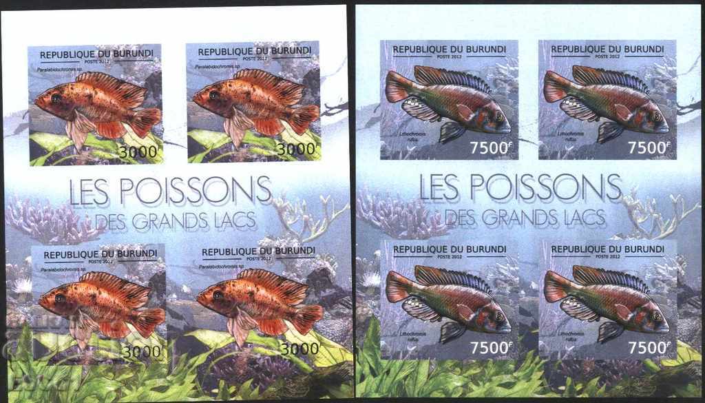 Pure Unperforated Blocks Fish Fauna 2012 Burundi with price 90.00 BGN | € 46.02 Pure Unperforated Blocks Fish Fauna 2012 Burundi with price 90.00 BGN | € 46.02