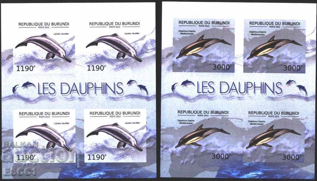 Pure Blocks Perforated Dolphins Fauna 2012 Burundi with price 90.00 BGN | € 46.02 Pure Blocks Perforated Dolphins Fauna 2012 Burundi with price 90.00 BGN | € 46.02