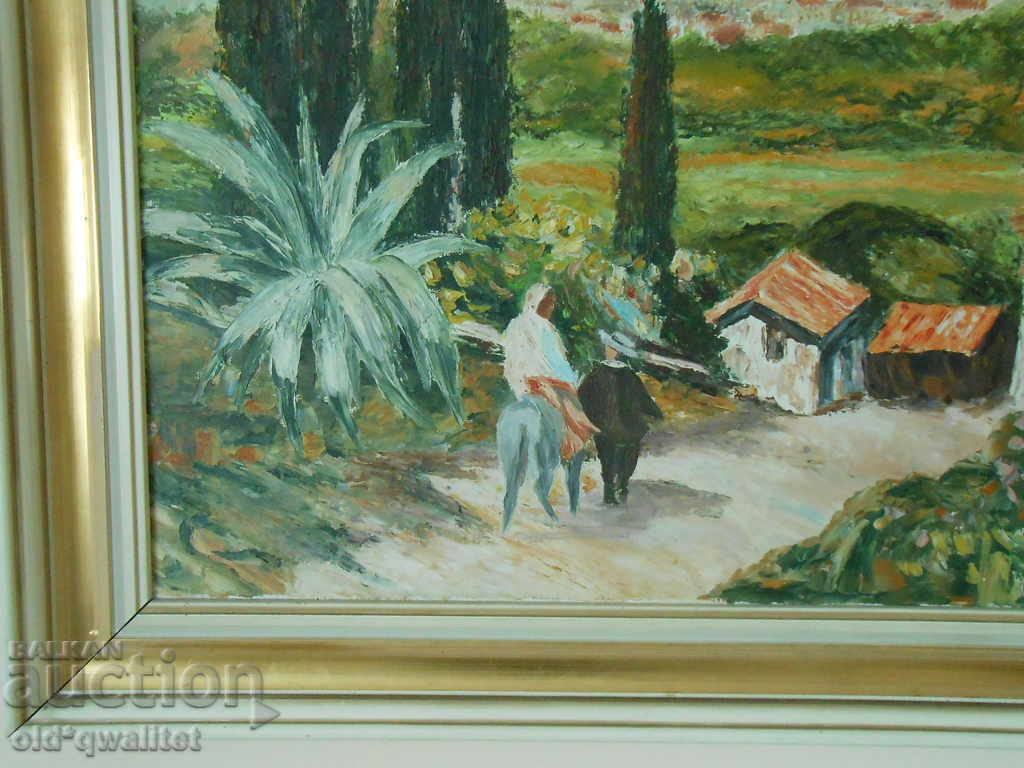Delivery of Landscape - Oil painting on canvas, signed Romance Delivery of Landscape - Oil painting on canvas, signed Romance