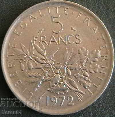 5 franci 1972, Franța 5 franci 1972, Franța