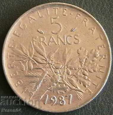 5 Franci 1987, Franța