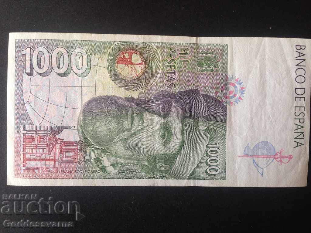 Spain 1000 Pesetas 1992 Pick 163 Ref 1597 with price 24.00 BGN | € 12.27
