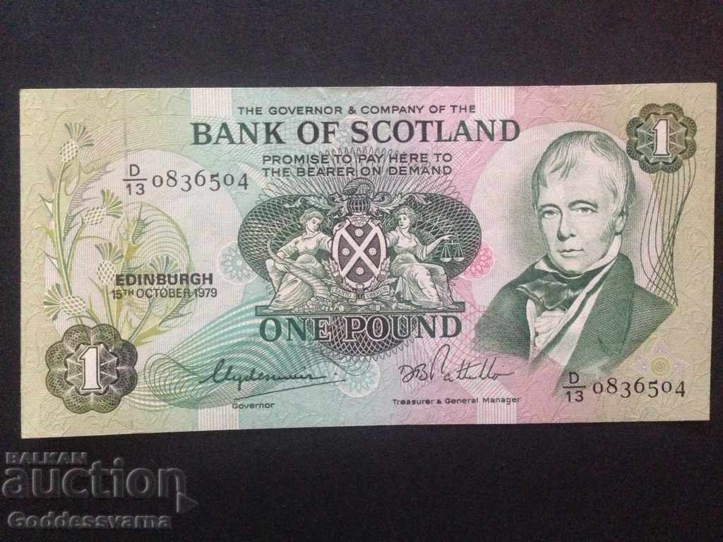 Scotland Bank of Scotland 1 Lira 1979 Pick 336 Ref 6504