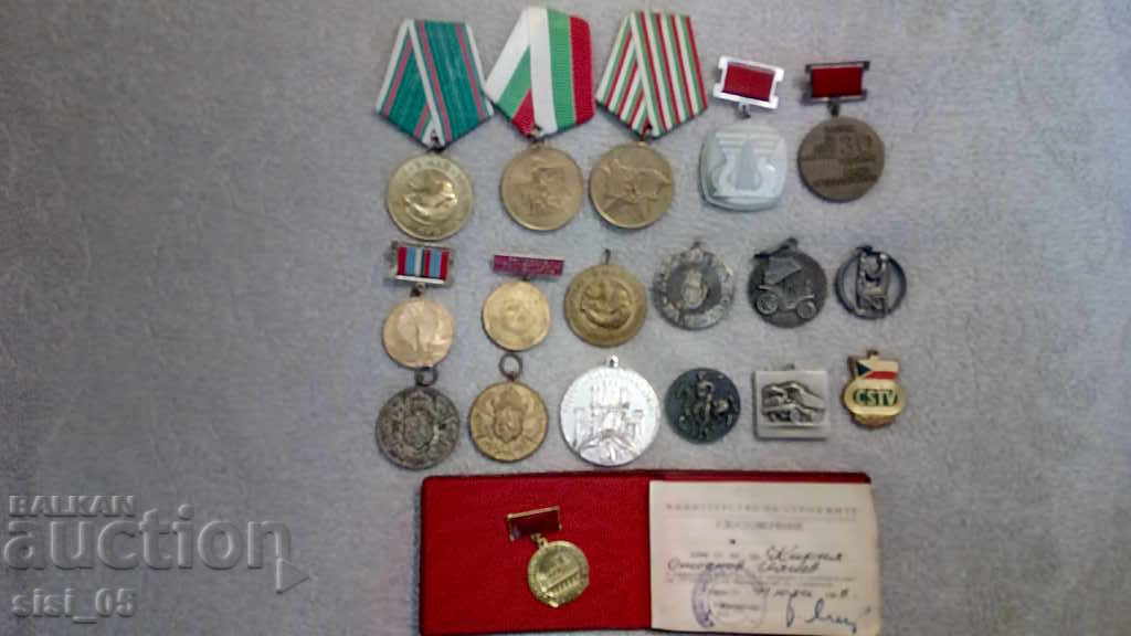 Παρτίδα 18 τεμ. παραγγελία, μετάλλιο, σήμα παραγγελιών, μετάλλια