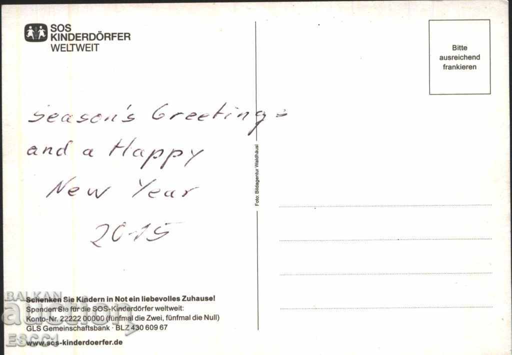 Postcard Christmas Snowman from Germany with price 1.80 BGN | € 0.92 Postcard Christmas Snowman from Germany with price 1.80 BGN | € 0.92