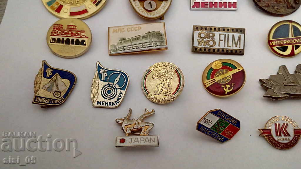 Lot 24 buc. pin, ordine, medalie, ecuson, comenzi, medalii, ecusoane - 5