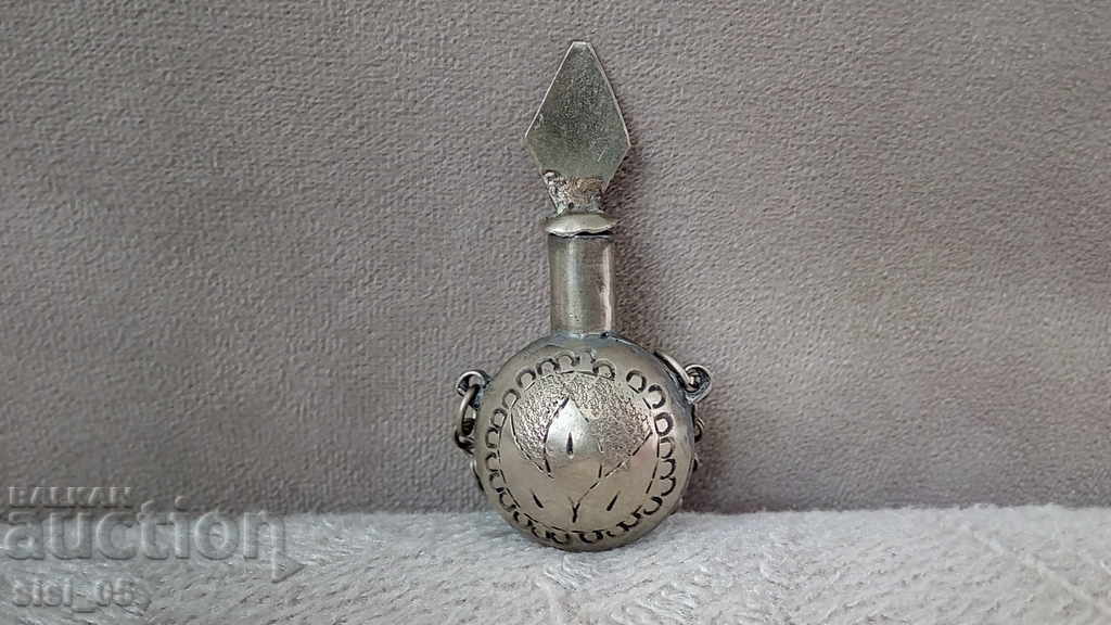 Отоманско,турско парфюмено шише,шишенце с орнаменти сачан