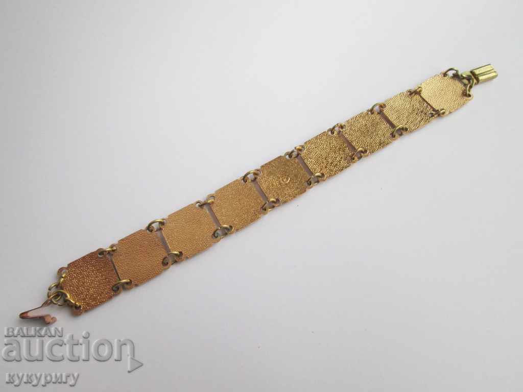 Ancient Russian Soviet Union gold plated bracelet with enamel - 5 Ancient Russian Soviet Union gold plated bracelet with enamel - 5