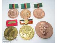 Lot de 6 medalii vechi pentru Sots diferite GDR Germania de Est