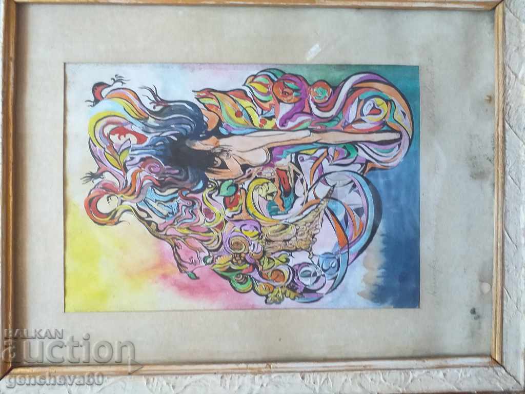 Author painting Yanko Penev "Nymph" 1997/watercolor - 6 Author painting Yanko Penev "Nymph" 1997/watercolor - 6