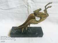 Small plastic - "Pegasus" - bronze.