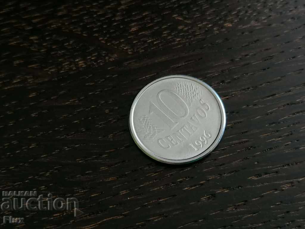 Coin - Brazil - 10 cent 1996