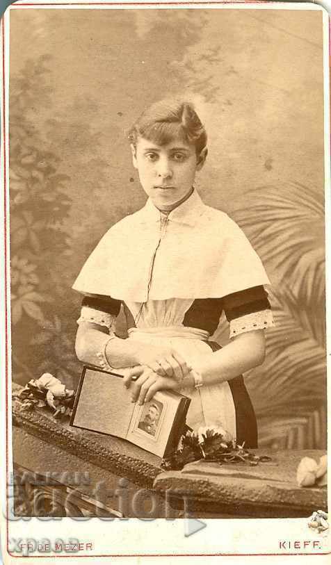 OLD PHOTO - CARDBOARD - 1880 - MESER - KYIV - M0055