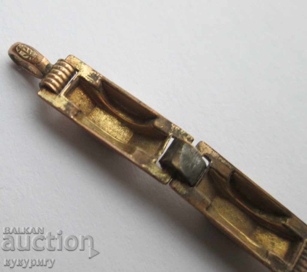 Delivery of Old antique gold plated bracelet with coral Delivery of Old antique gold plated bracelet with coral