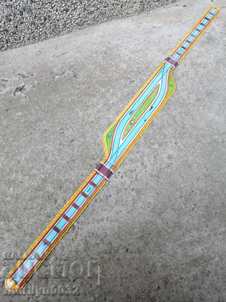 Children's tin toy locomotive wagon rails train roller coaster - 7 Children's tin toy locomotive wagon rails train roller coaster - 7