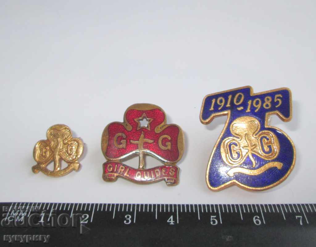 Lot of 3 old scout badges rare original scout badge - 5 Lot of 3 old scout badges rare original scout badge - 5