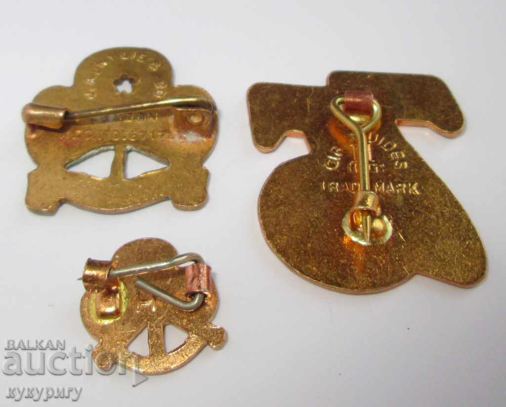 Lot of 3 old scout badges rare original scout badge - 6 Lot of 3 old scout badges rare original scout badge - 6