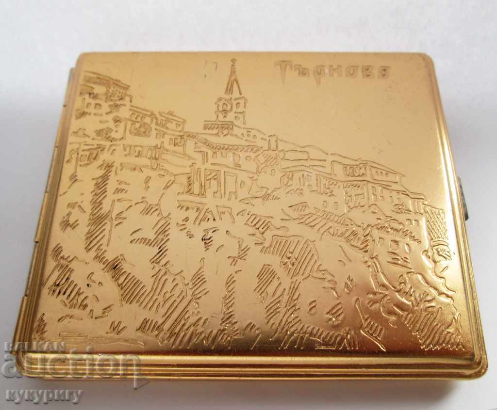 Delivery of Old Bulgarian advertising tobacco box landscape Veliko Tarnovo Delivery of Old Bulgarian advertising tobacco box landscape Veliko Tarnovo