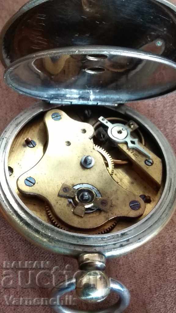 Pocket watch SILVER 2 lids Works perfectly - 5 Pocket watch SILVER 2 lids Works perfectly - 5
