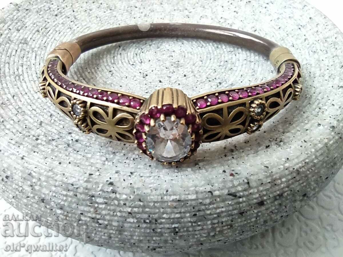 Auction  Very impressive BRACELET, silver 925, other alloy, Rubies