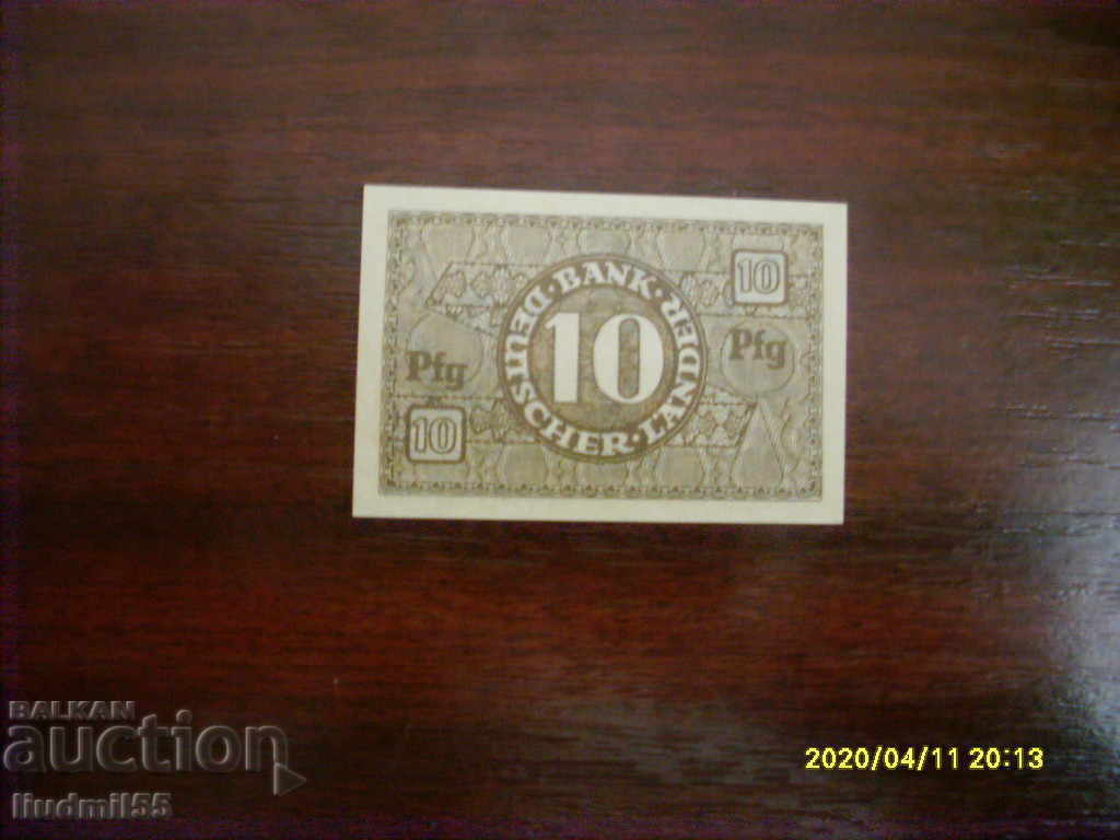 GERMANY - 10 Pfennig 1948 REPRODUCTION with price 1.00 BGN | € 0.51 GERMANY - 10 Pfennig 1948 REPRODUCTION with price 1.00 BGN | € 0.51