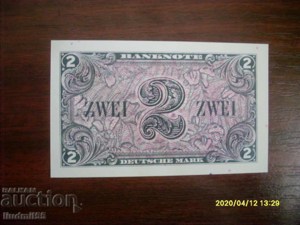 ΓΕΡΜΑΝΙΑ - 2 ΣΗΜΑΝΤΕΣ 1948 ΑΝΑΠΑΡΑΓΩΓΗ με τιμή 1.00 BGN | € 0.51 ΓΕΡΜΑΝΙΑ - 2 ΣΗΜΑΝΤΕΣ 1948 ΑΝΑΠΑΡΑΓΩΓΗ με τιμή 1.00 BGN | € 0.51