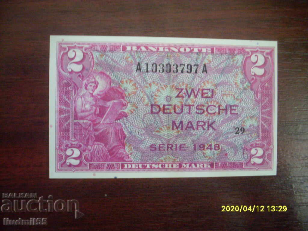 GERMANY - 2 STAMPS 1948 REPRODUCTION