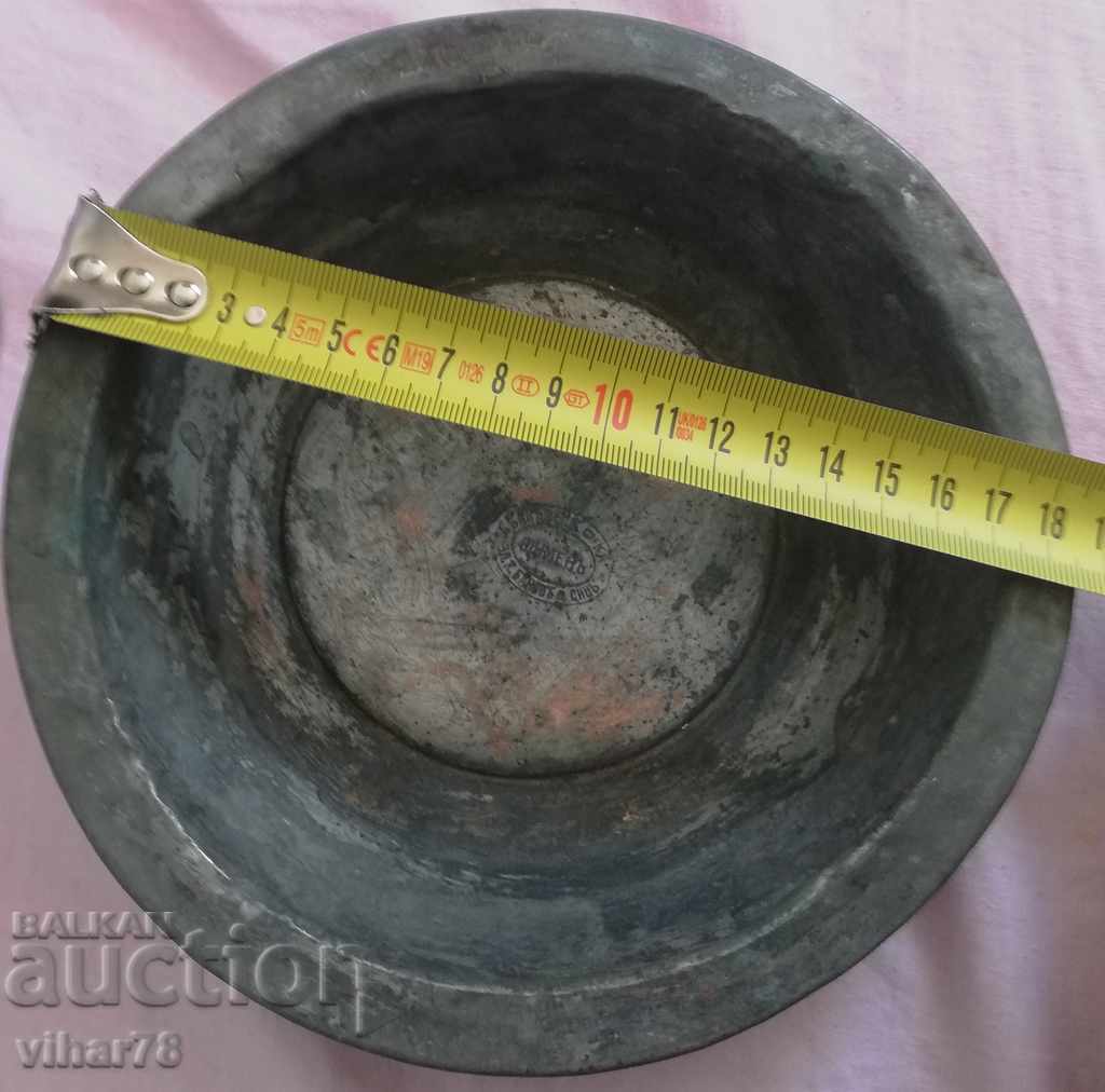 Delivery of old copper plate with seal