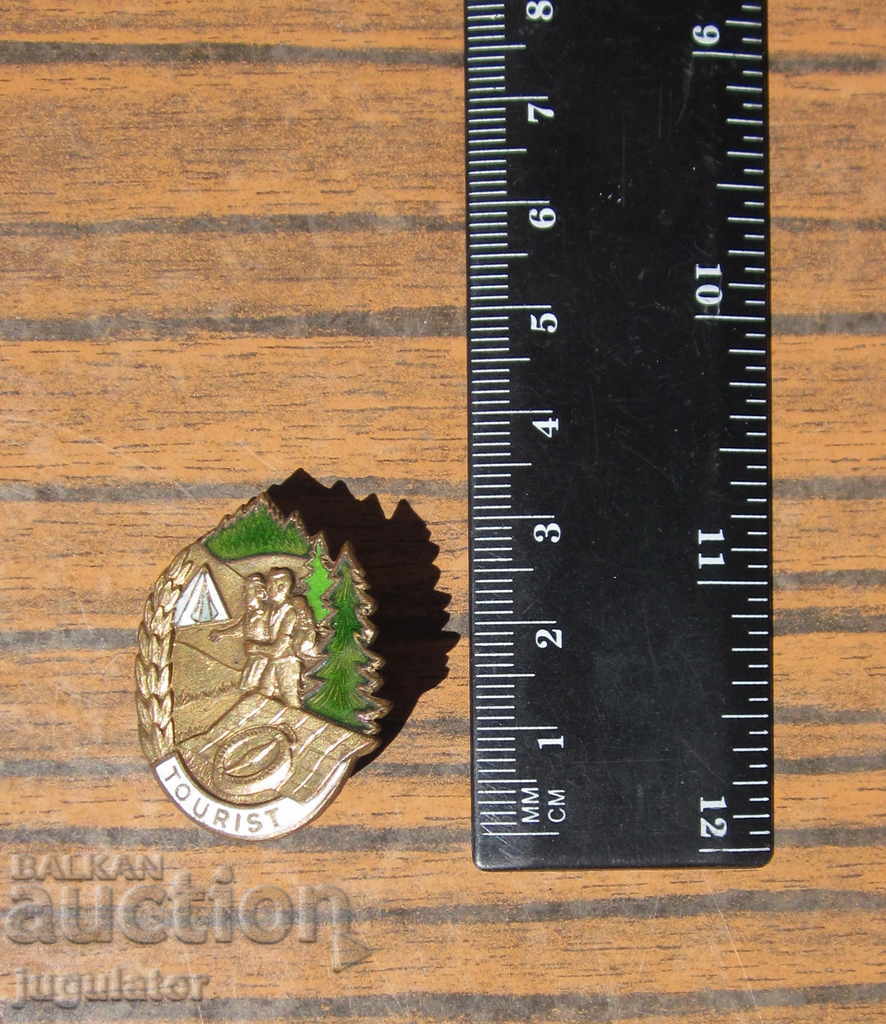 Auction  old german tourist badge tourist sign