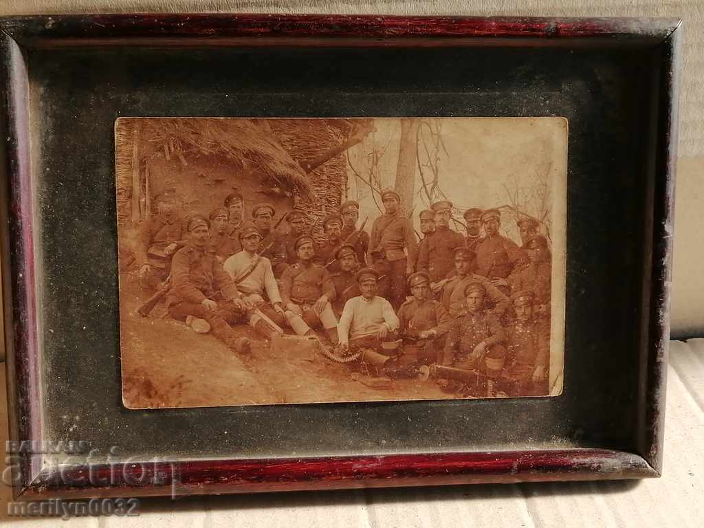 Army photo portrait WW1 machine gun Schwartz Vineyard with price 76.00 BGN | € 38.86
