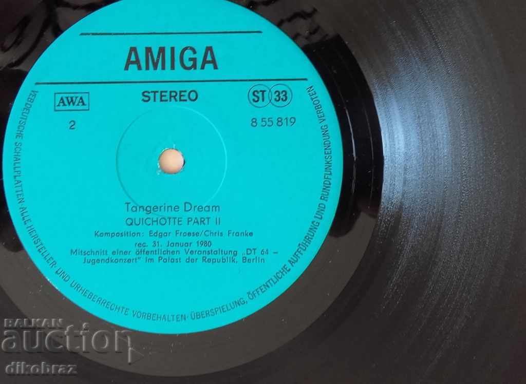 Delivery of Tangerine dream - Quichotte