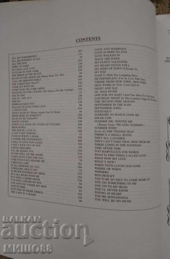 Auction  Frank Sinatra. SONGBOOK.