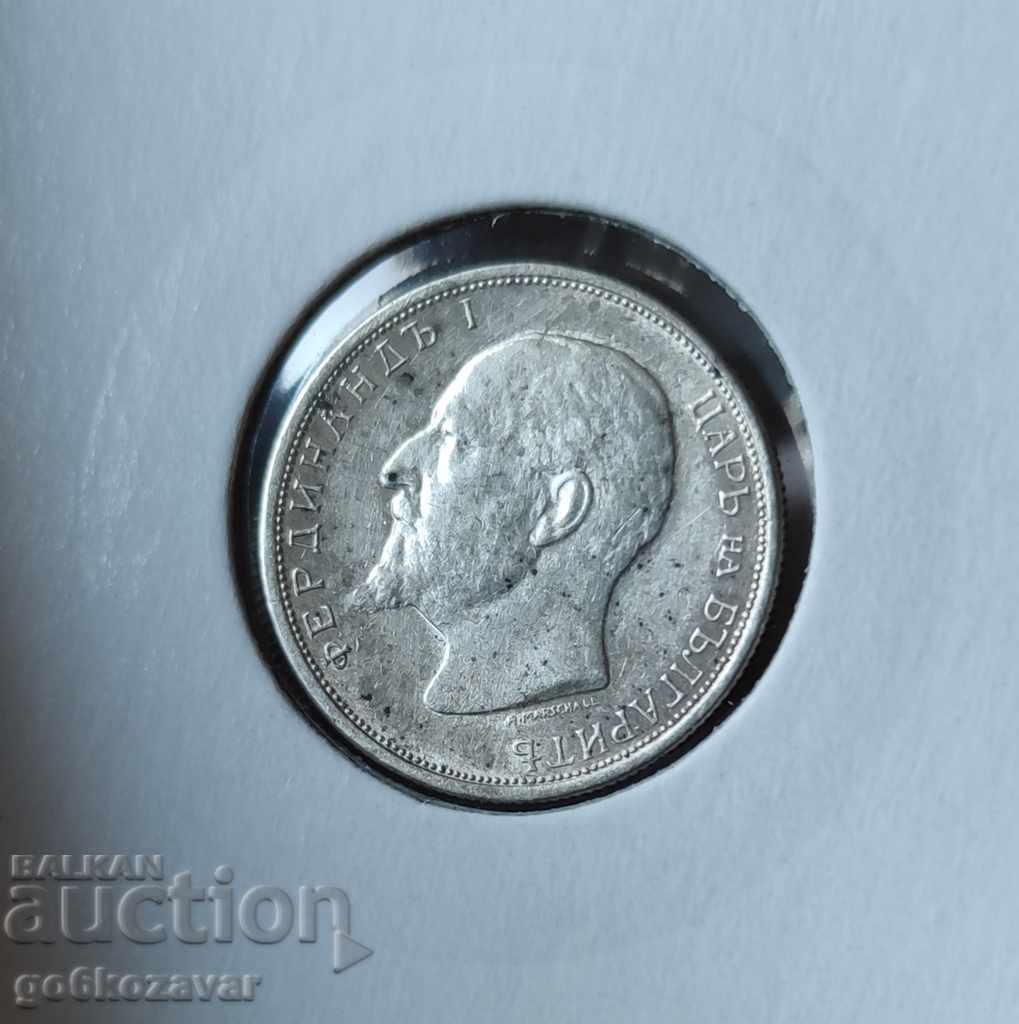 Auction  Bulgaria 50 cent 1913 silver.