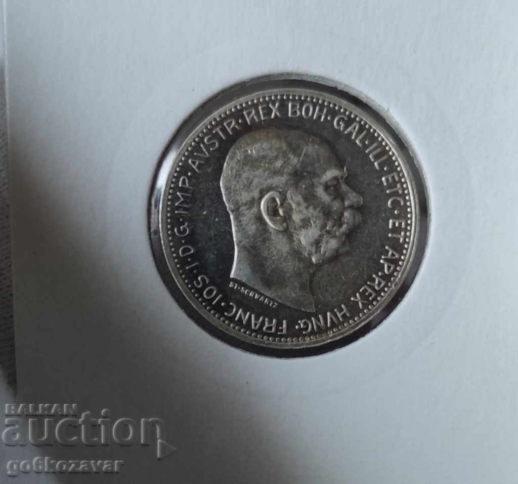Παράδοση Αυστρία 1 Κορώνα 1914 Ασημένιο. Παράδοση Αυστρία 1 Κορώνα 1914 Ασημένιο.