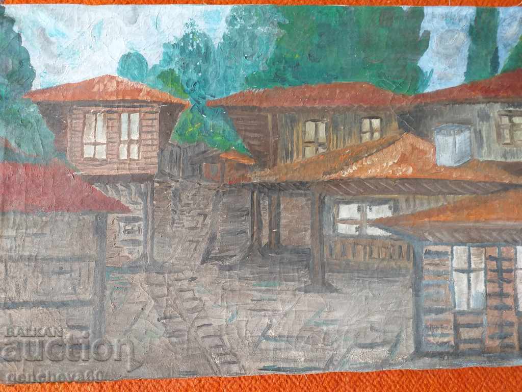 "Παλιά σπίτια" ελαιογραφία σε καμβά με τιμή 30.00 BGN | € 15.34 "Παλιά σπίτια" ελαιογραφία σε καμβά με τιμή 30.00 BGN | € 15.34
