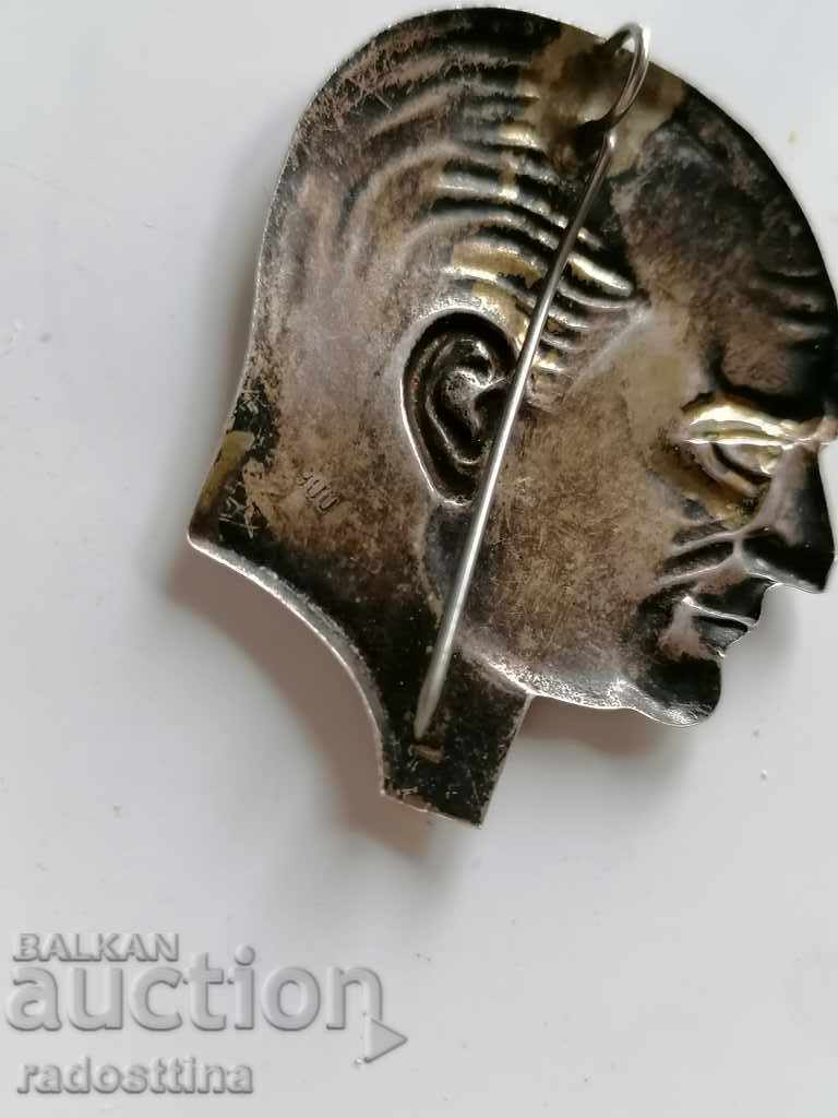Veche insignă de argint Kemal Atatürk - 5