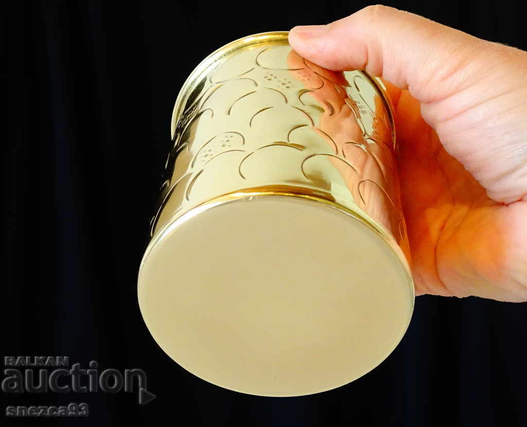 Vas de bronz pentru condimente, cană cu capac, zaharniță 450 ml - 7