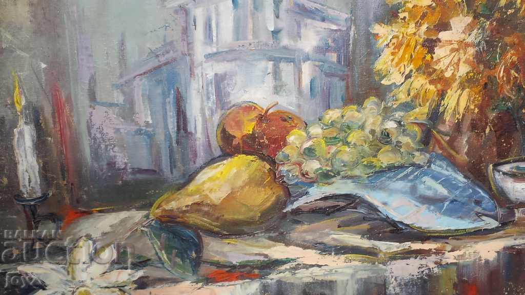 Still life painting 95 year (oil paints) FRAMED/ SIGNED - 5 Still life painting 95 year (oil paints) FRAMED/ SIGNED - 5