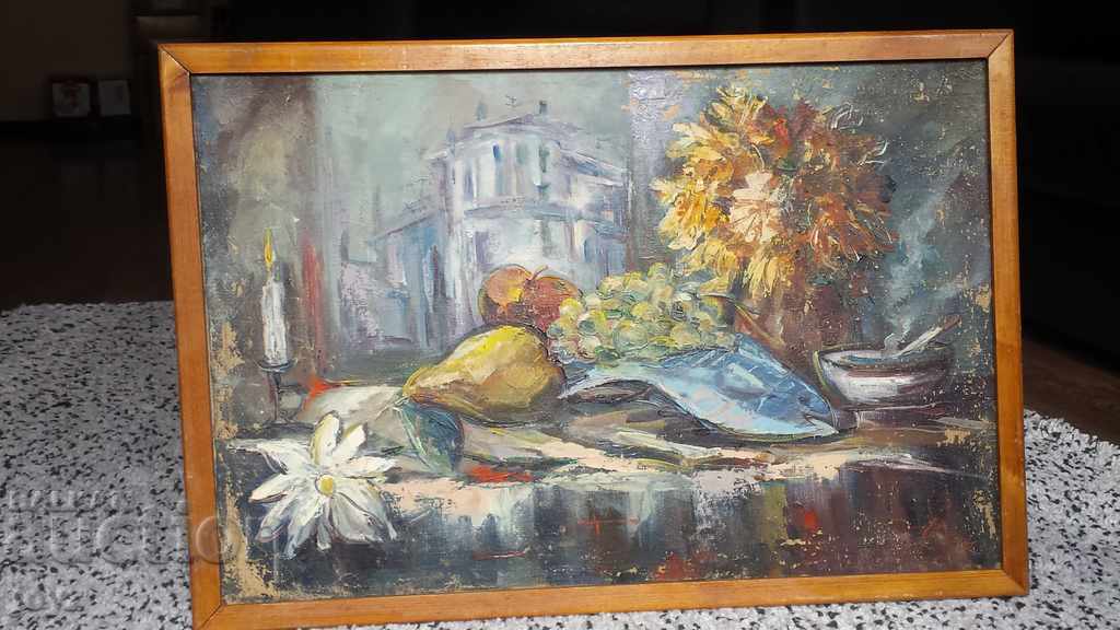 Still life painting 95 year (oil paints) FRAMED/ SIGNED Still life painting 95 year (oil paints) FRAMED/ SIGNED