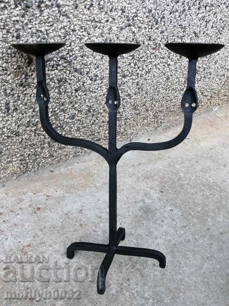 Old forged candlestick, candle, candelabra with price 47.00 BGN | € 24.03