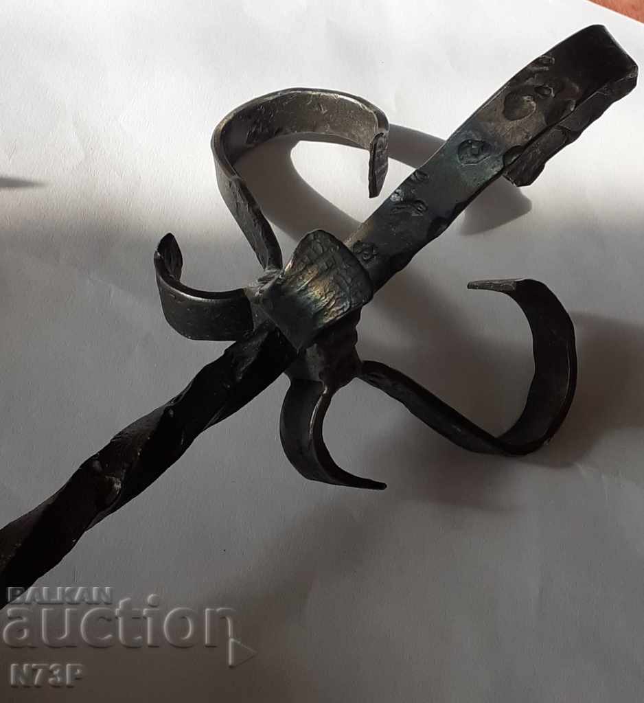 Old candlestick. MANUFACTURING. WROUGHT IRON. with price 8.00 BGN | € 4.09 Old candlestick. MANUFACTURING. WROUGHT IRON. with price 8.00 BGN | € 4.09