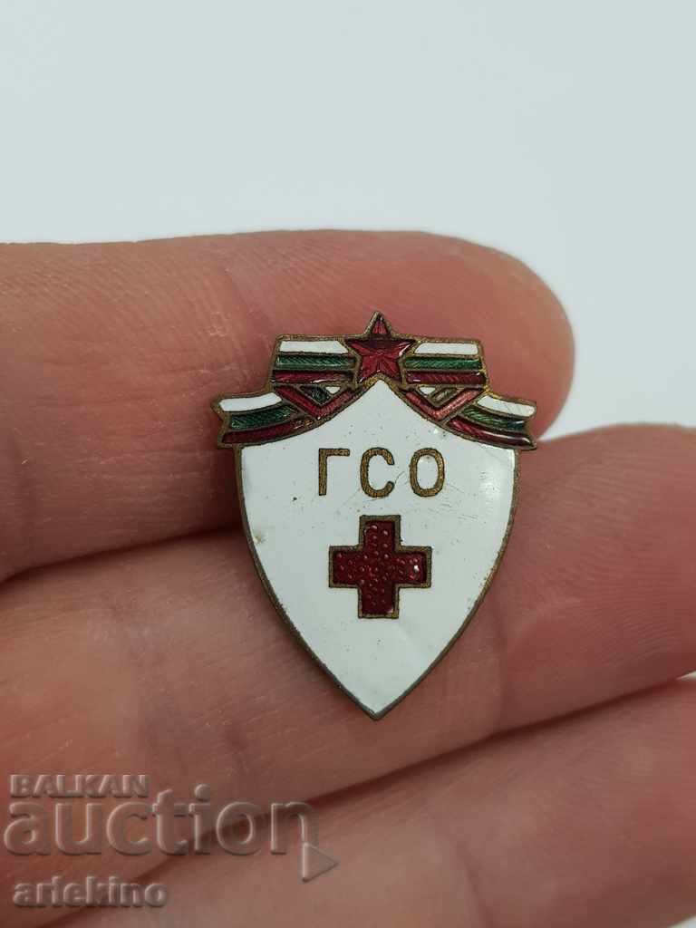 Bulgarian com. Red Cross GSO Badge Big Size