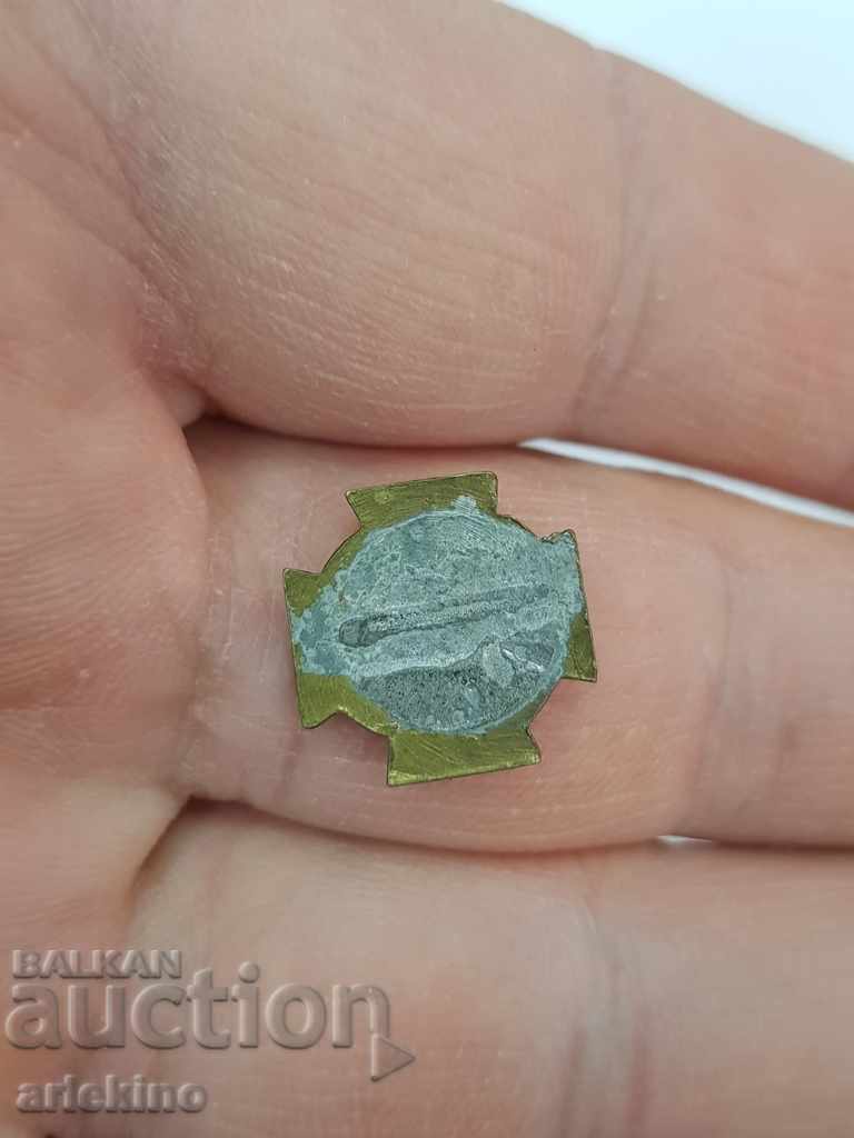 Auction Russian royal cross sign badge with enamel Auction Russian royal cross sign badge with enamel