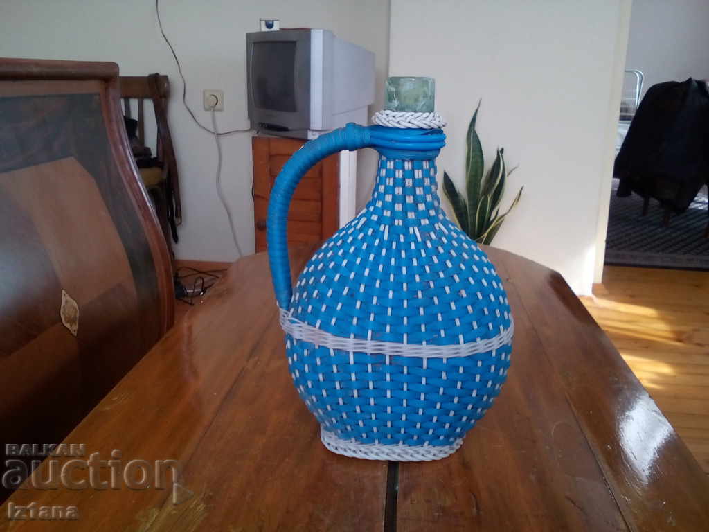 Old woven demijohn Old woven demijohn