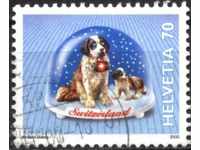 Branded brand Snow motifs Dogs 2000 from Switzerland