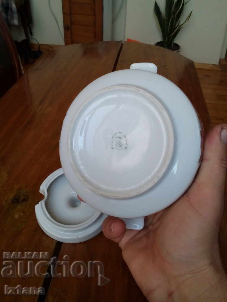 Old porcelain sugar bowl - 5 Old porcelain sugar bowl - 5