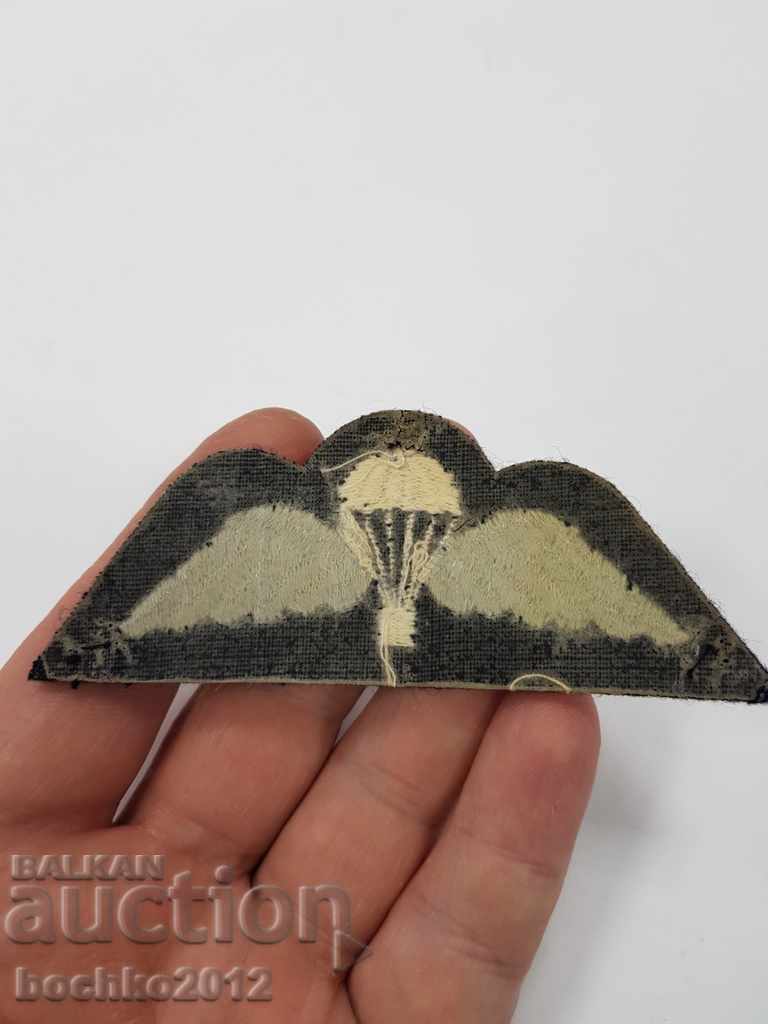 Insigna militară de colecție cu parașute din material textil - 5