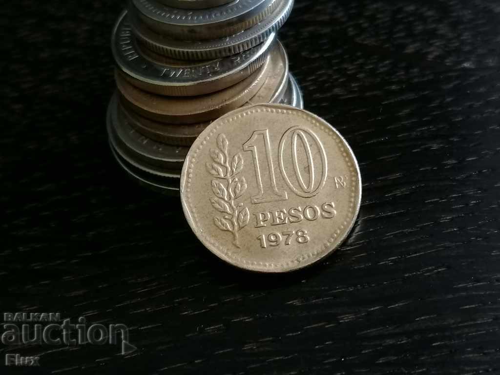 Coin - Argentina - 10 pesos | 1978