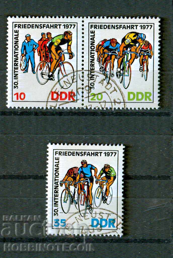 GDR DDR 3 Marcaje 10 - 20 - 35 CICLING 1977